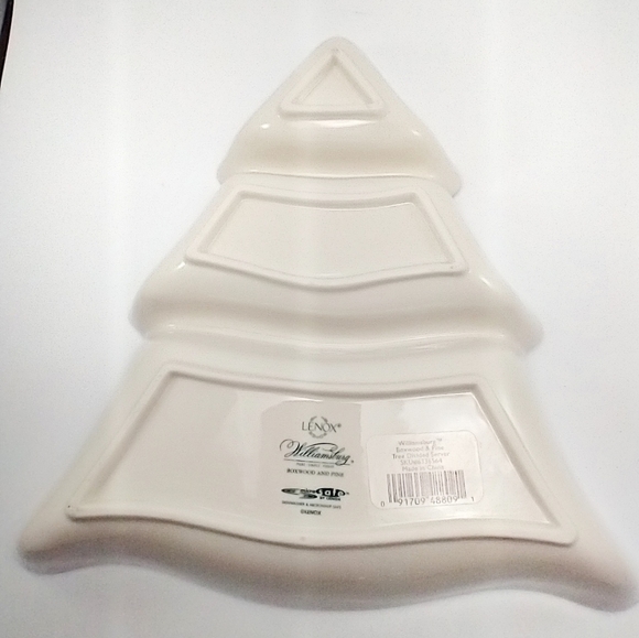 Lenox divided serving tray. Boxwood pine pattern. Great for Olives, pickles. - Picture 6 of 11